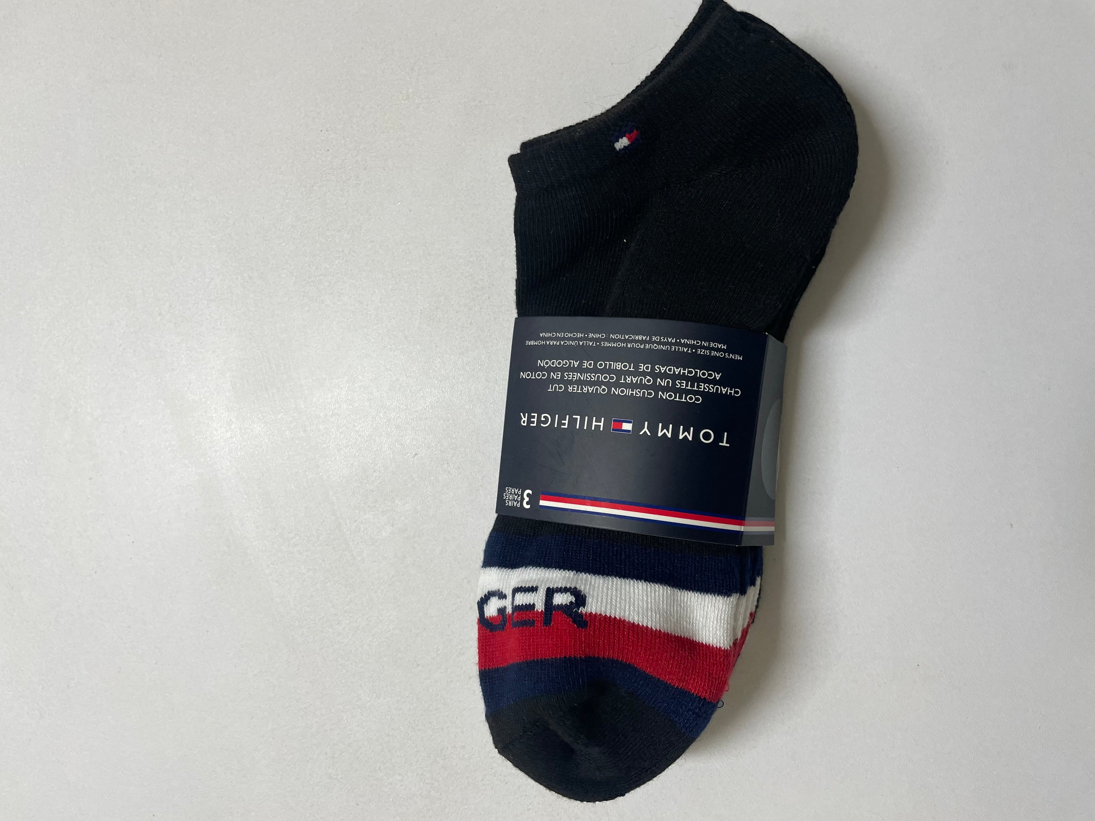 Tommy Hilfiger Pack of Three Black Socks Original Egypt