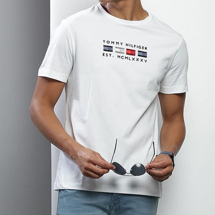 Tommy Hilfiger White T Shirt Original Egypt