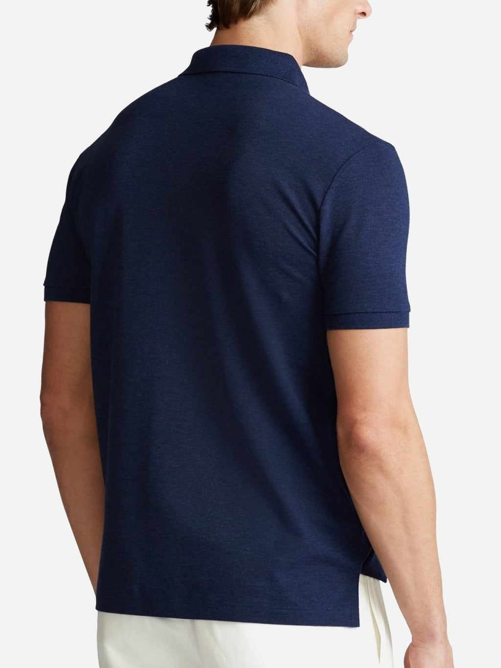 P.o-L.O R.A-L.P.H L.A.U-R.E.N Mesh Polo Shirt Custom Slim Fit  Newport Navy/Red