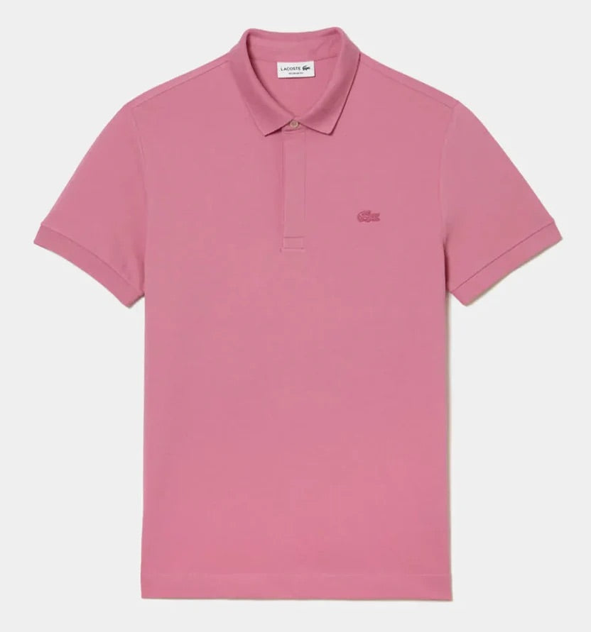 L.a.C.O-S.T.E. Classic Fit Paris Stretch Pique Polo Shirt Pink