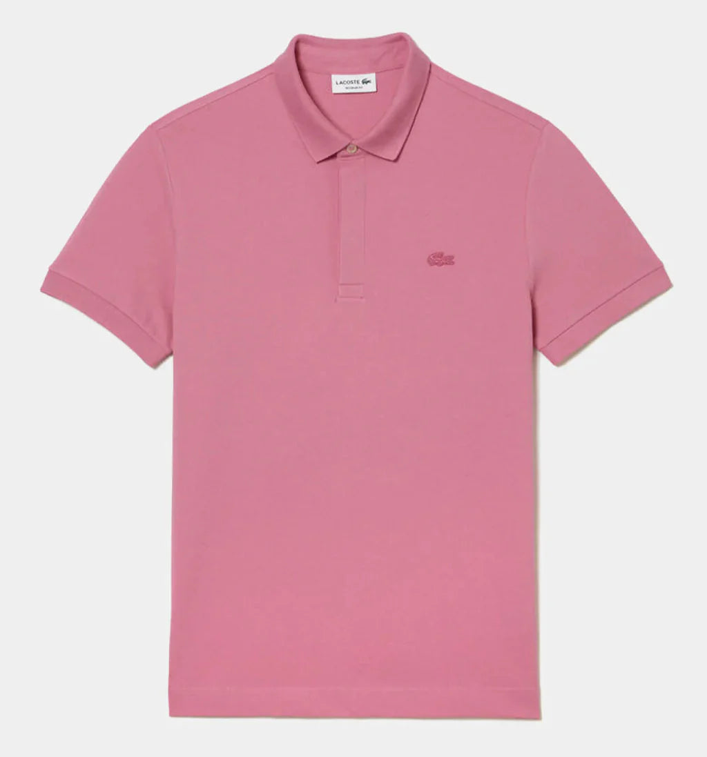 L.a.C.O-S.T.E. Classic Fit Paris Stretch Pique Polo Shirt Pink