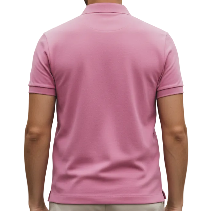 L.a.C.O-S.T.E. Classic Fit Paris Stretch Pique Polo Shirt Pink
