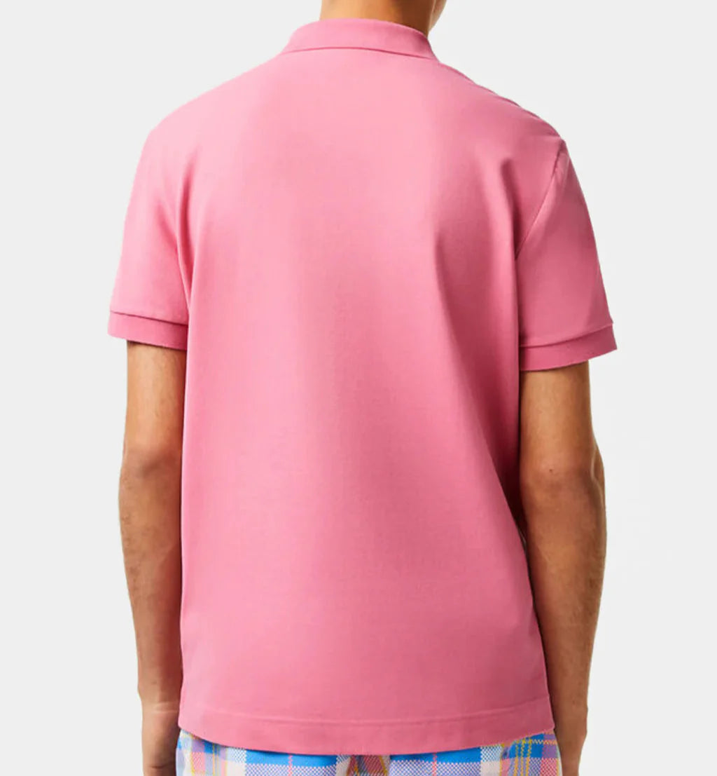 L.a.C.O-S.T.E. Classic Fit Paris Stretch Pique Polo Shirt Pink