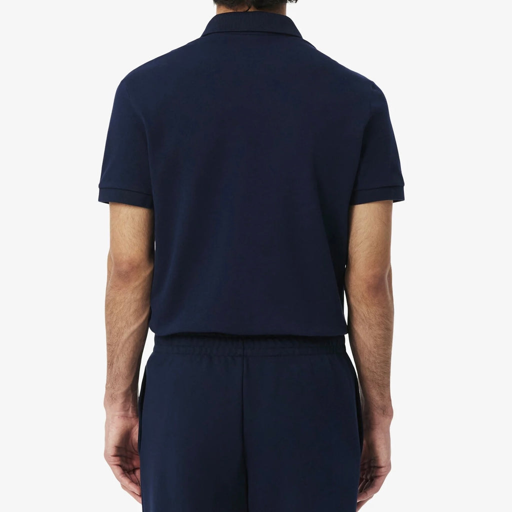 L.a.C.O-S.T.E. Regular Fit Paris Stretch Pique Polo Shirt Navy Blue