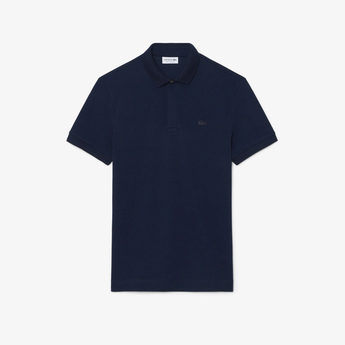 L.a.C.O-S.T.E. Regular Fit Paris Stretch Pique Polo Shirt Navy Blue