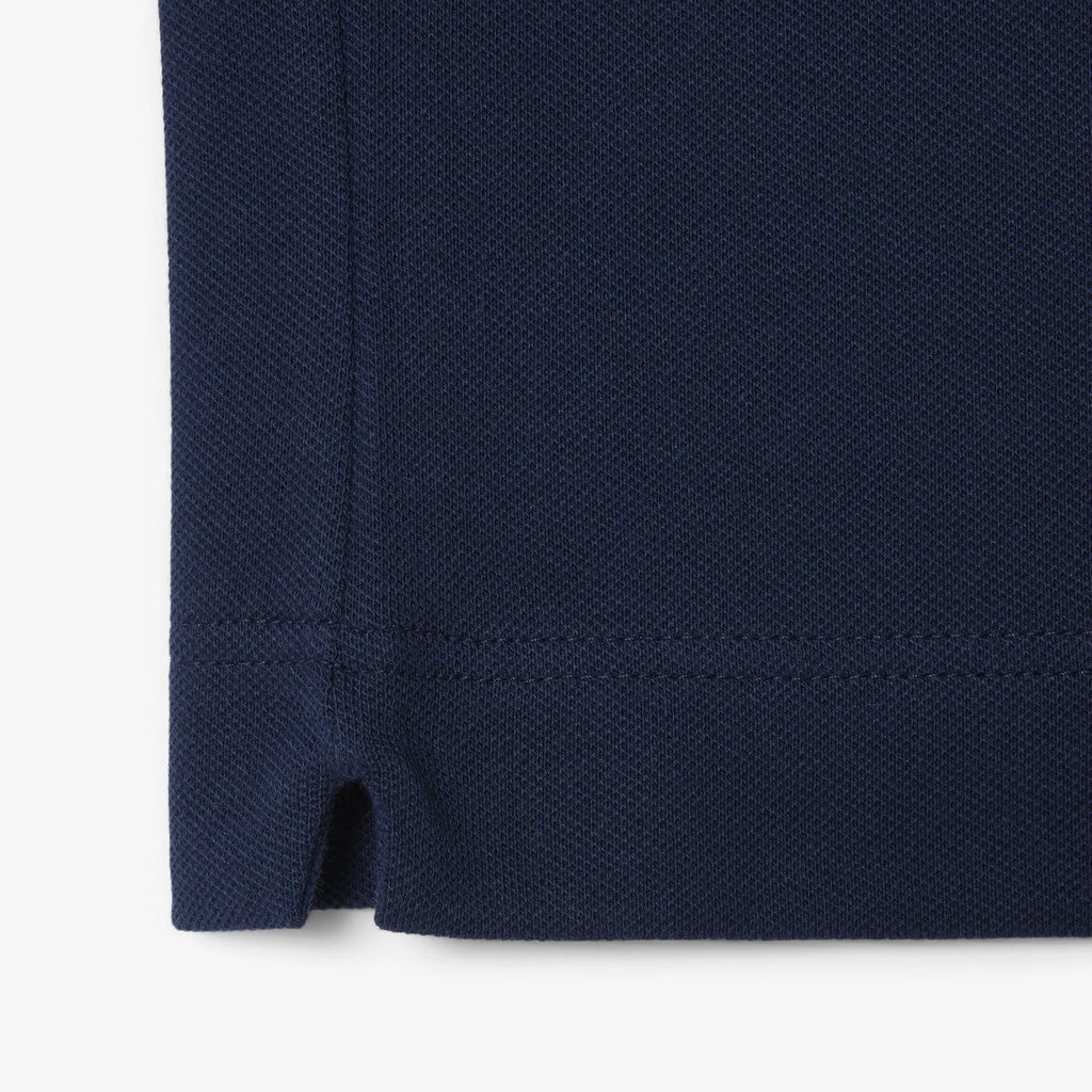 L.a.C.O-S.T.E. Regular Fit Paris Stretch Pique Polo Shirt Navy Blue