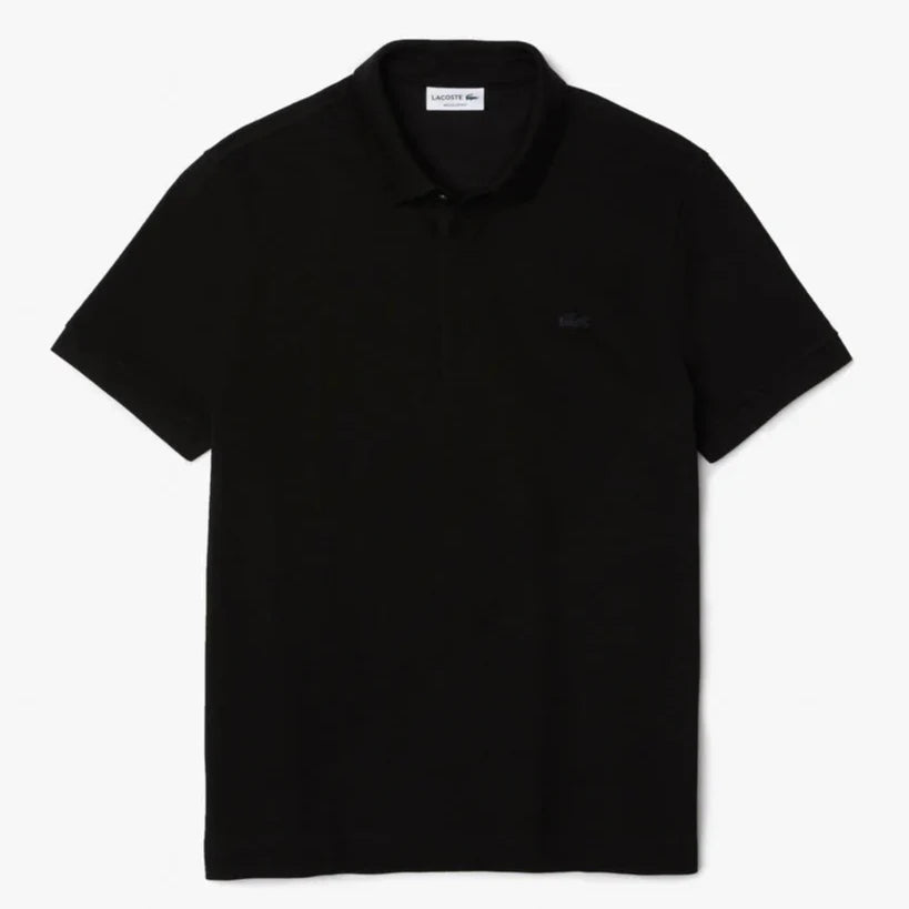 L.a.C.O-S.T.E. Classic Fit Paris Stretch Pique Polo Shirt Black