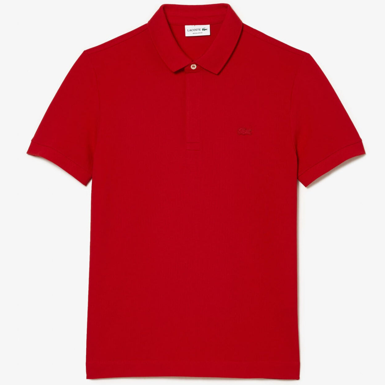 L.a.C.O.S-T.E. Classic Fit Paris Stretch Pique Polo Shirt Red