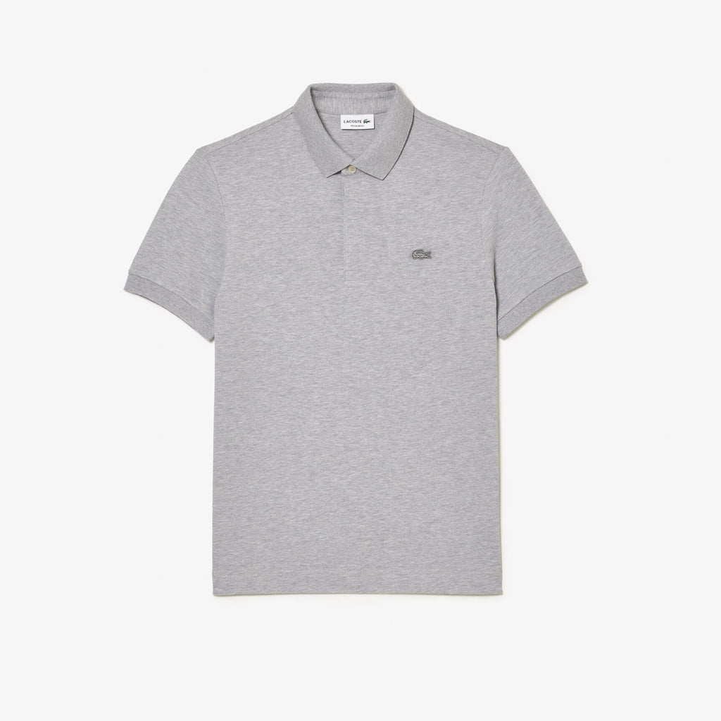 L.a.C.O-S.T.E. Regular Fit Paris Stretch Pique Polo Shirt Gray Chine