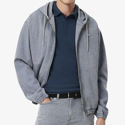 L.a.C.O-S.T.E P.O.L.O shirt Slim Fit Paris Stretch Pique Polo Shirt Navy Blue