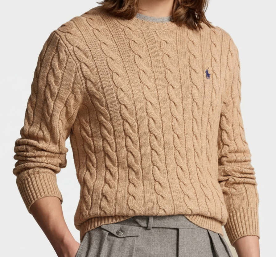 Polo ralph lauren cotton camel brown