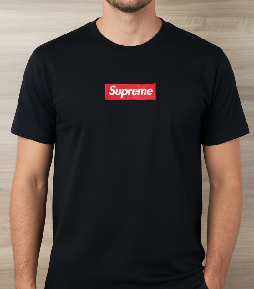 Supreme Black T Shirt Original Egypt