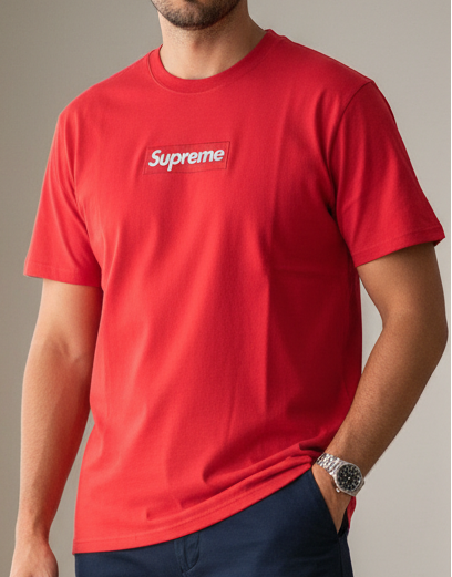 Supreme Red T Shirt Original Egypt