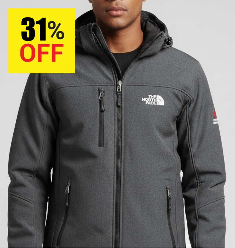 T.H.E N.O.R.T.H F.A.C.E Gore-Tex Flight Series Black Hooded Anorak Jacket Dark Gray (Removable Hood)