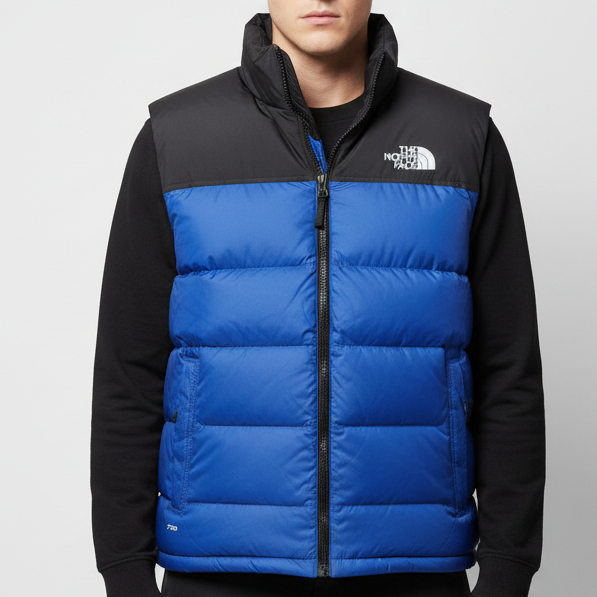 The North Face Blue Vest Original Egypt
