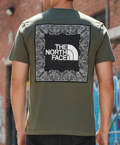 T.h.e. N.o.r.t.h. F.a.c.e. T-shirt  Loose fit Gray Olive Box NSE