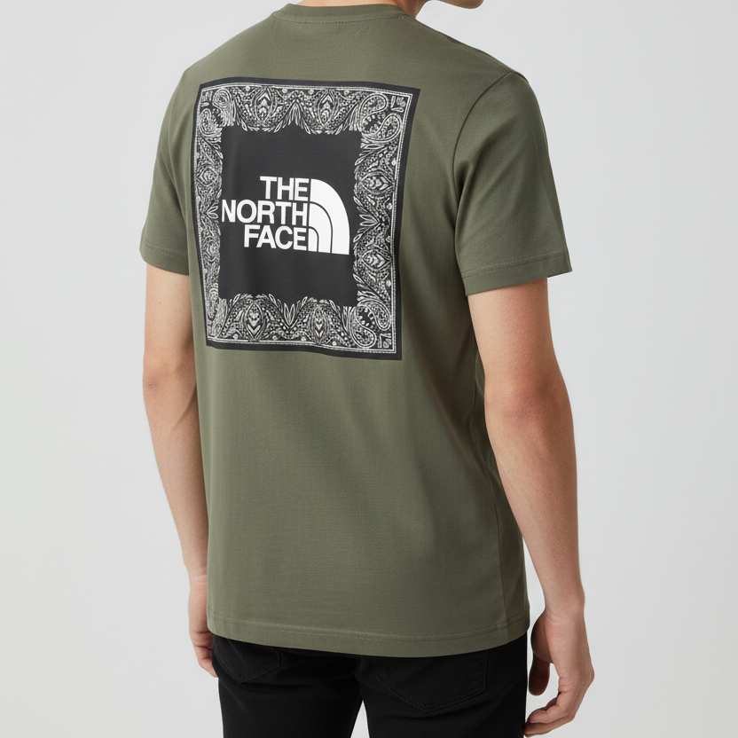 T.h.e. N.o.r.t.h. F.a.c.e. T-shirt  Loose fit Gray Olive Box NSE