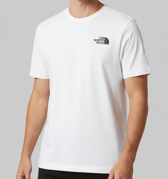 The North Face White T Shirt Original Egypt