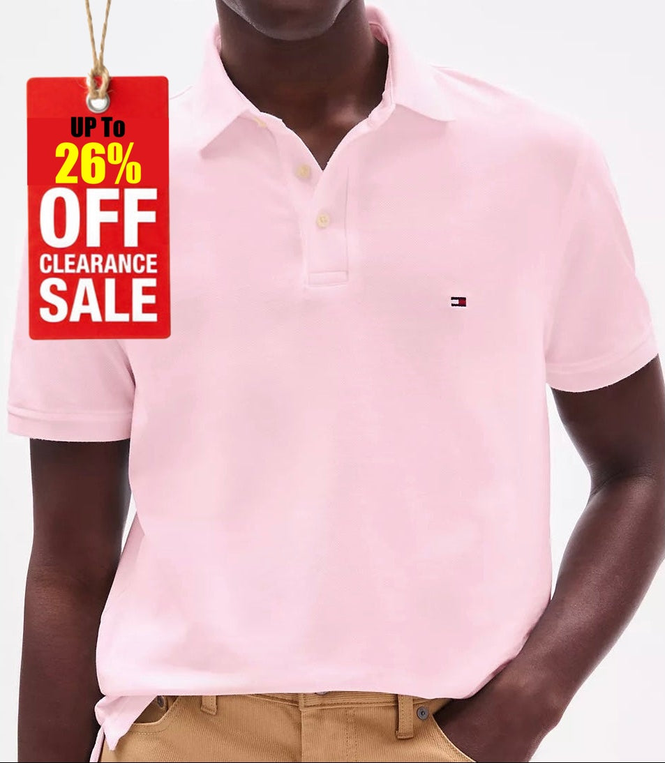 T.O.m-M.Y H.I.L.F.I.G.E.R Polo THE ORIGINAL FITTED PIQUE SS RUGGER Pink