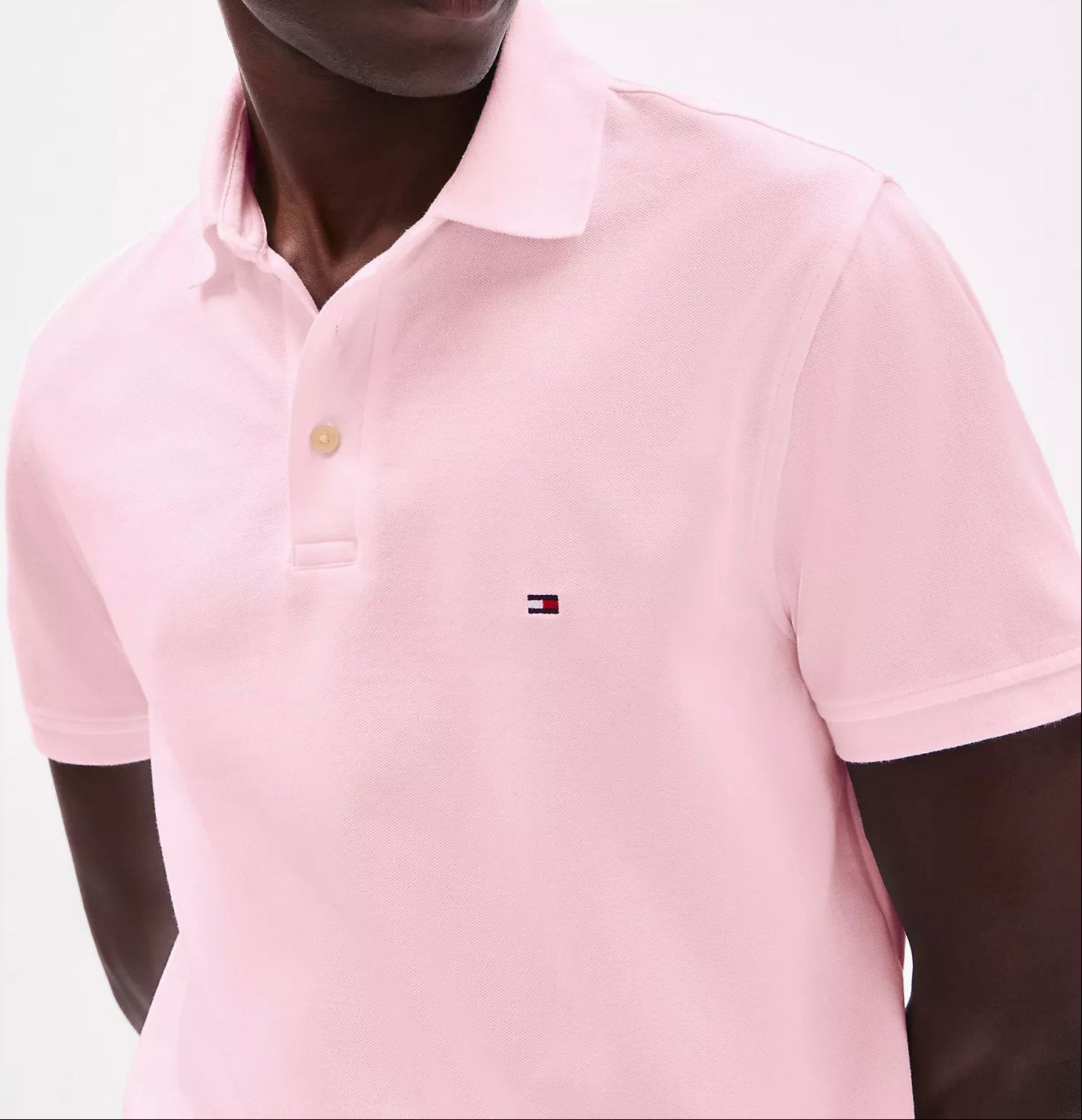 Tommy Hilfiger Pink Polo Shirt Original Egypt