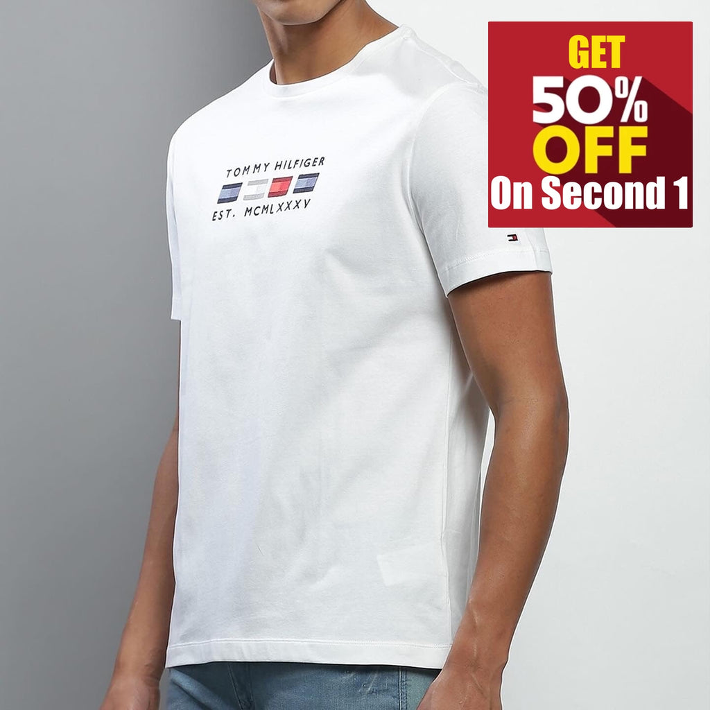 Tommy Hilfiger White T Shirt Original Egypt