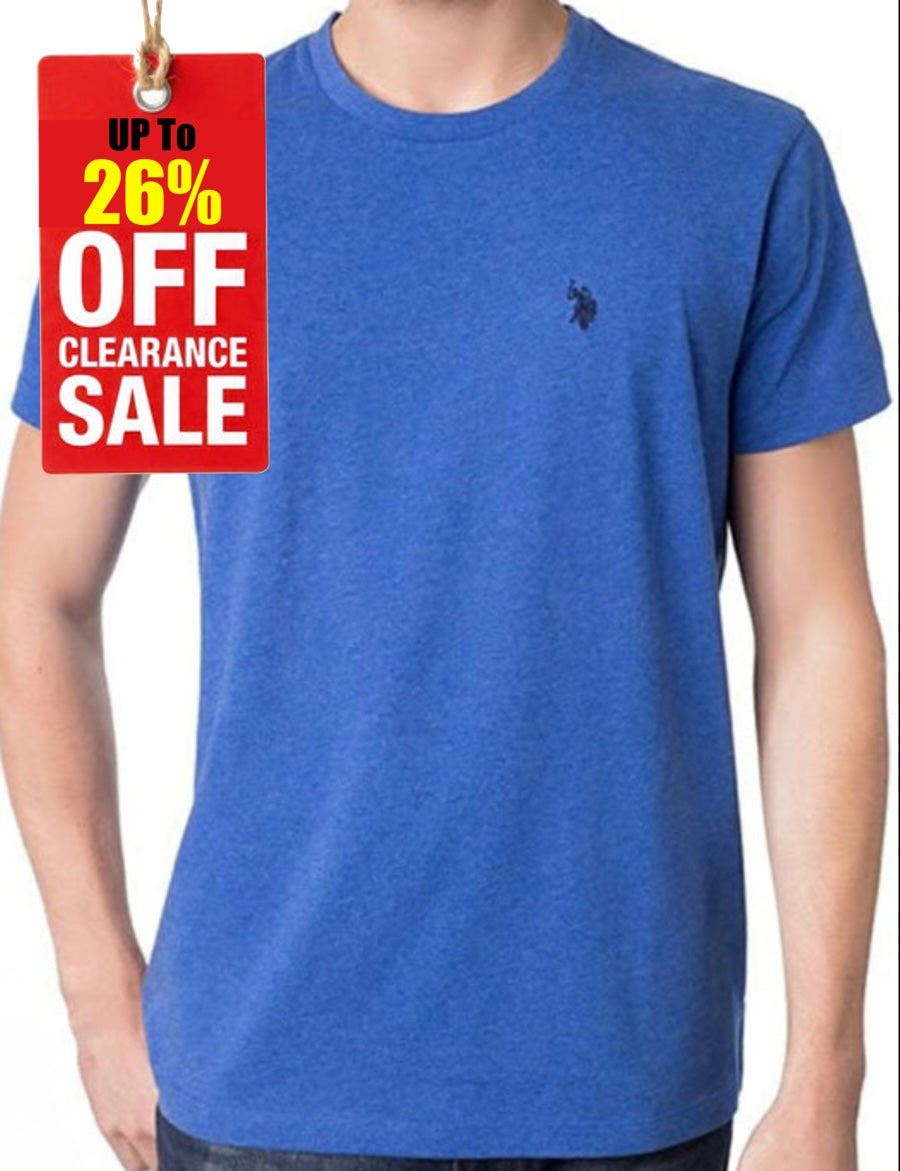 U.s P.o-L.O A.S.S.N. Round Neck Short sleeve T-Shirt Dark Blue