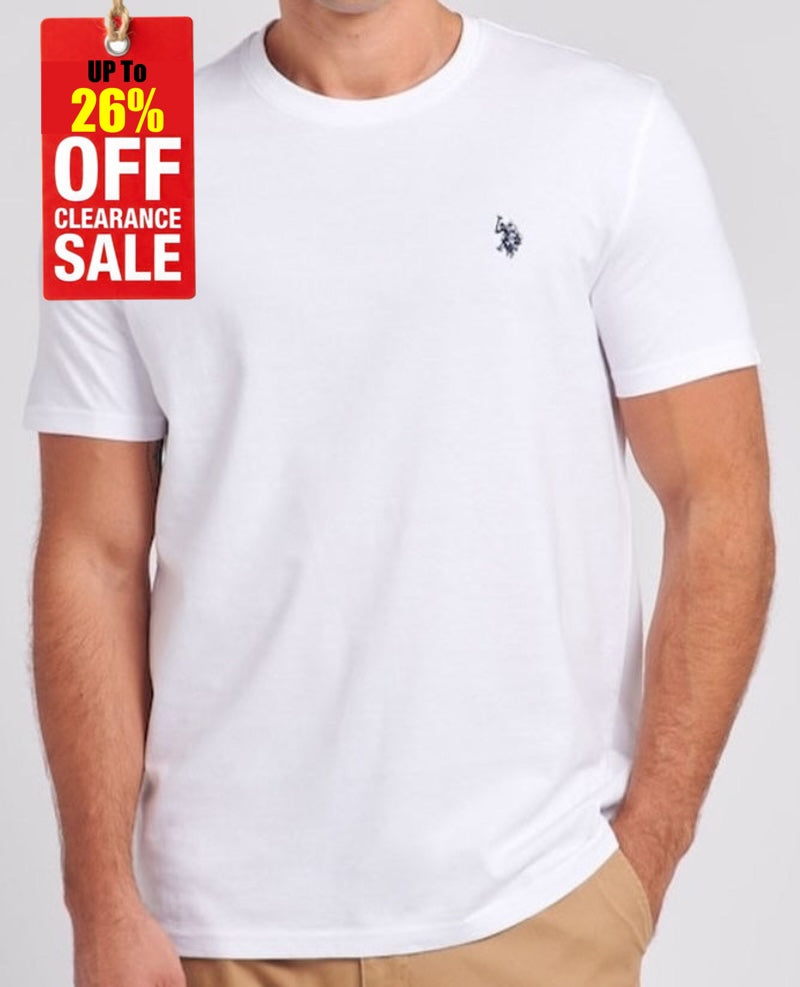 U.s P.O-L.O A.S.S.N. Round Neck Short sleeve T-Shirt White