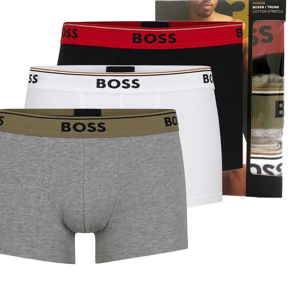 B.o-S.S. 3 Pack Power boxer / Trunks cotton stretch - Multi colors