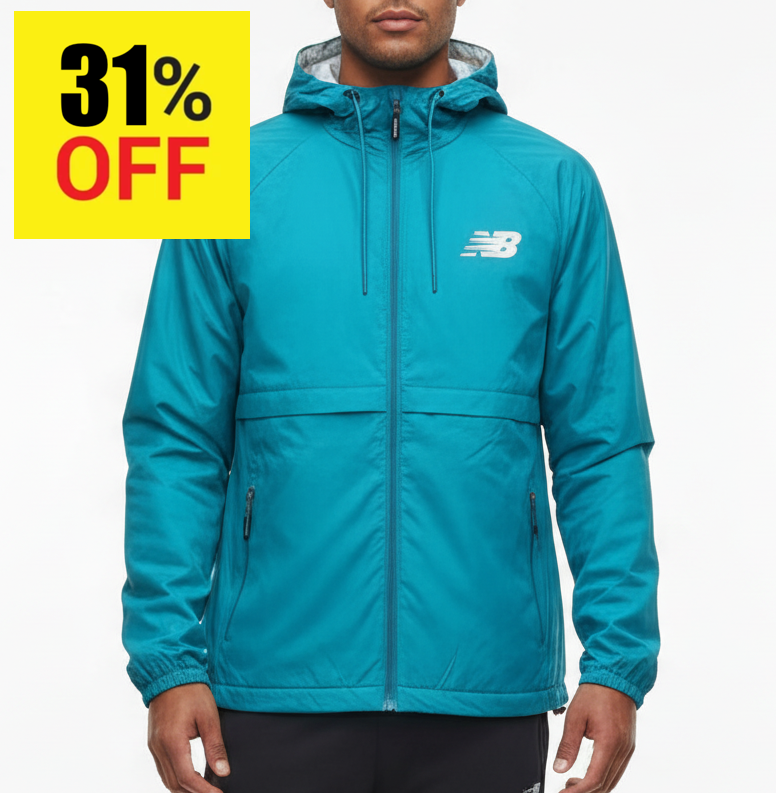 N.e.w B.a.l.a.n.c.e Tech Jacket Quilted Comfort  Full Zip with Pockets Blue Greenish