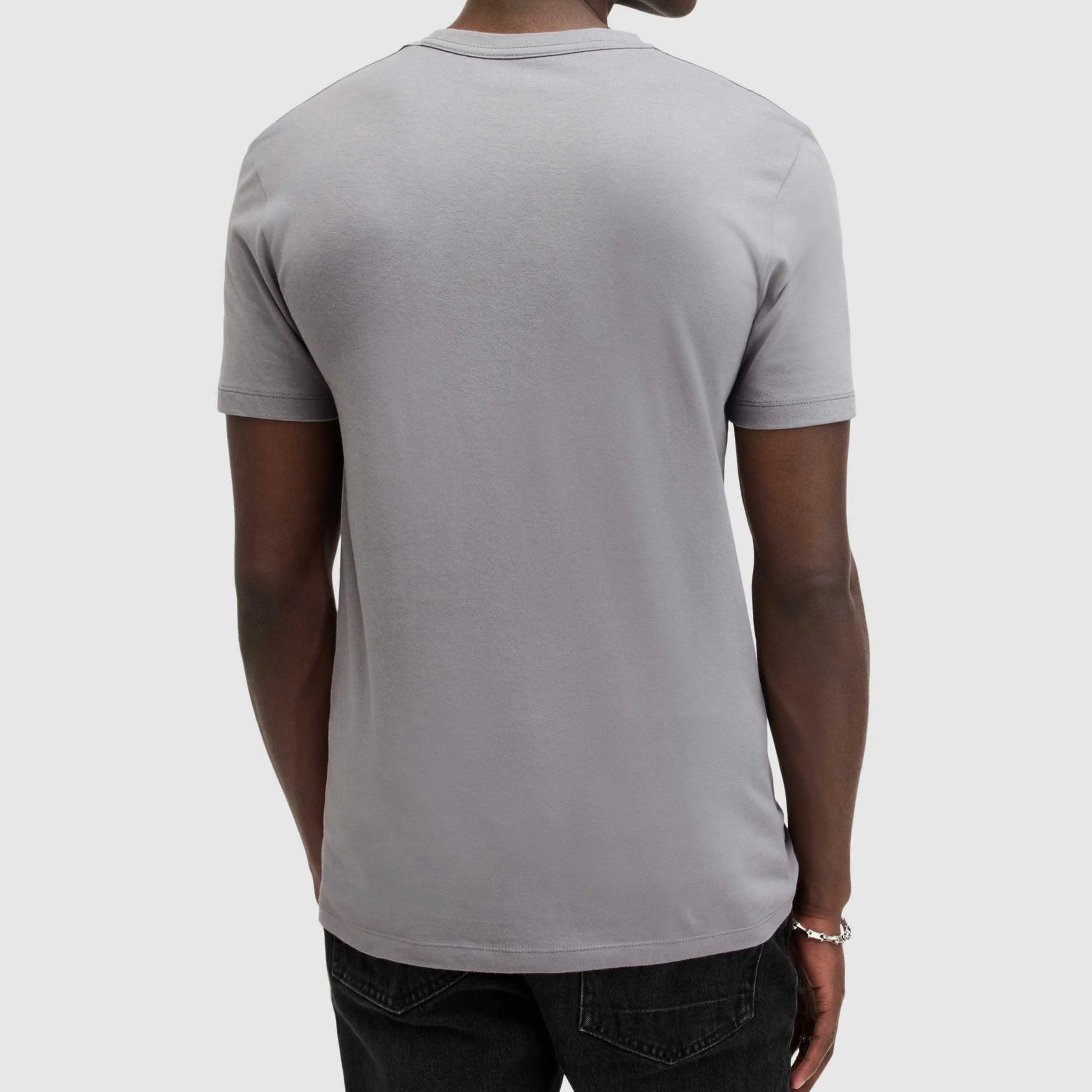 A.l.l.S.a.i.n.t.s Brace Brushed Cotton Crew Neck Gray
