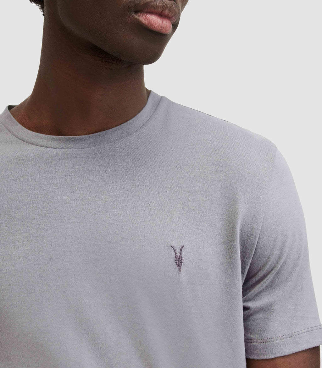 A.l.l.S.a.i.n.t.s Brace Brushed Cotton Crew Neck Gray