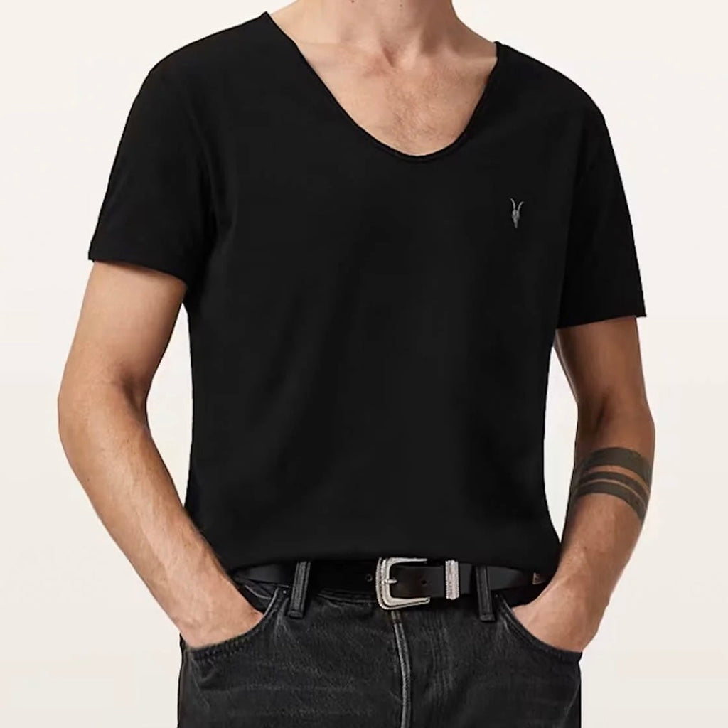 A.l.l.S.a.i.n.t.s Tonic Scoop Neck Slim Ramskull T-Shirt