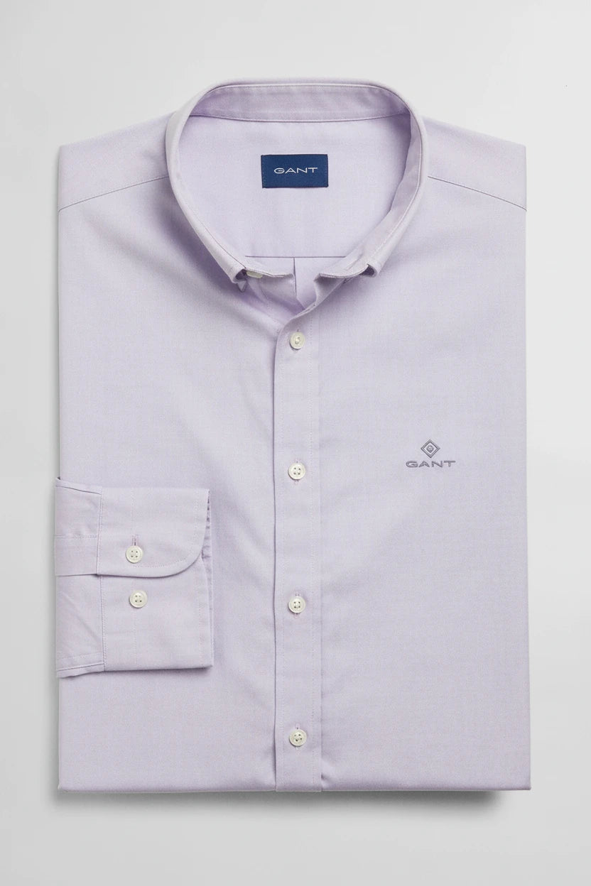 G.a.N-T. Regular Fit Shirt Long Sleeves Pale Purple