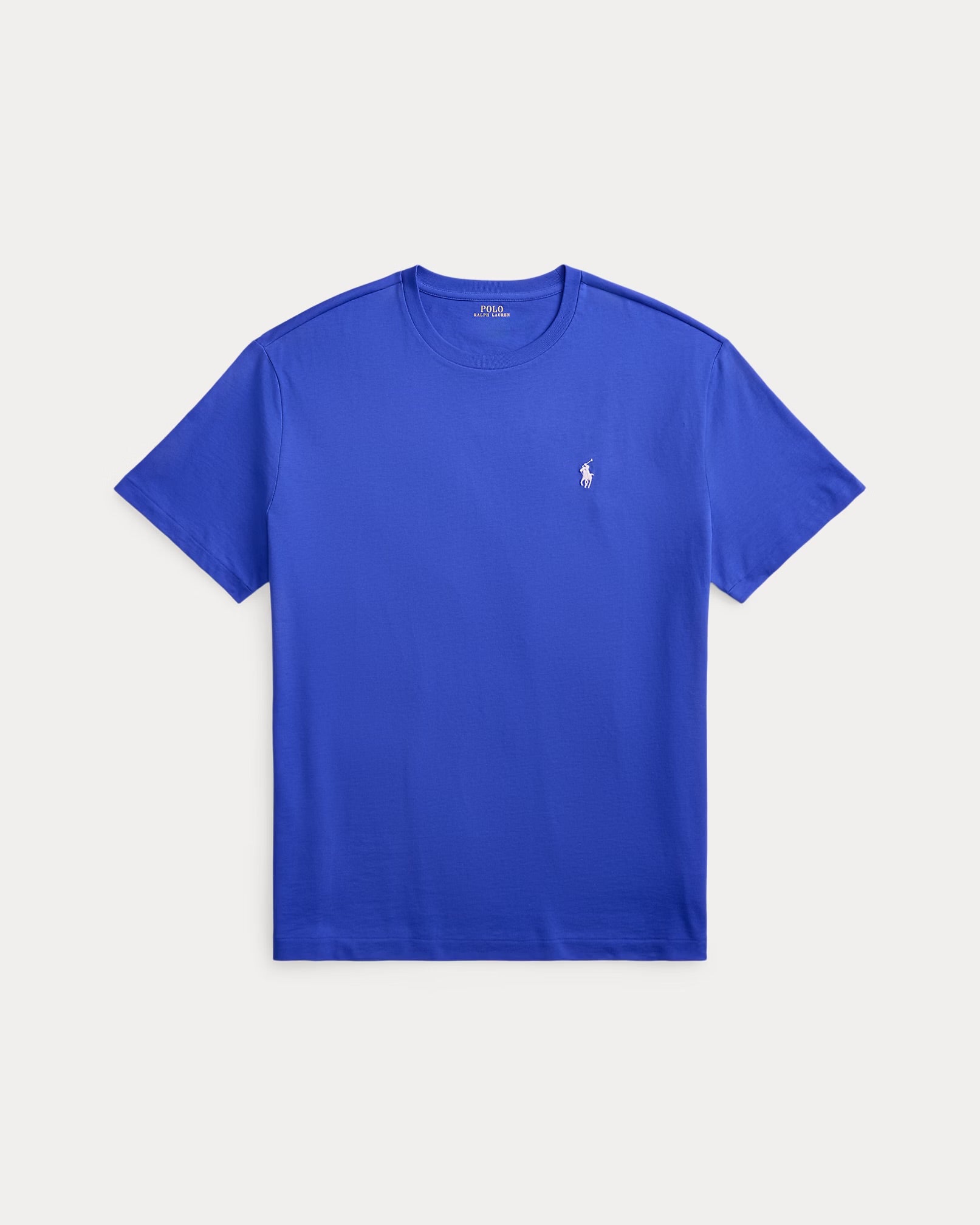 P.o-L.O R.A-L.P.H L.A.U-R.E.N Jersey Crewneck Custom Slim Fit T-Shirt Iris Blue