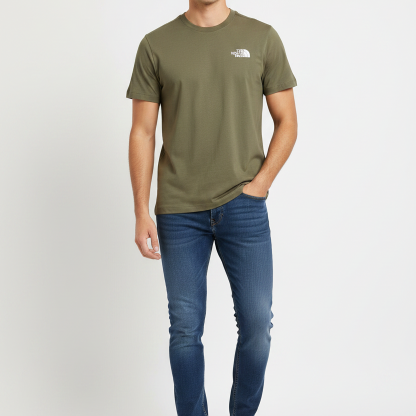 T.h.e. N.o.r.t.h. F.a.c.e. T-shirt  Loose fit Gray Olive Box NSE