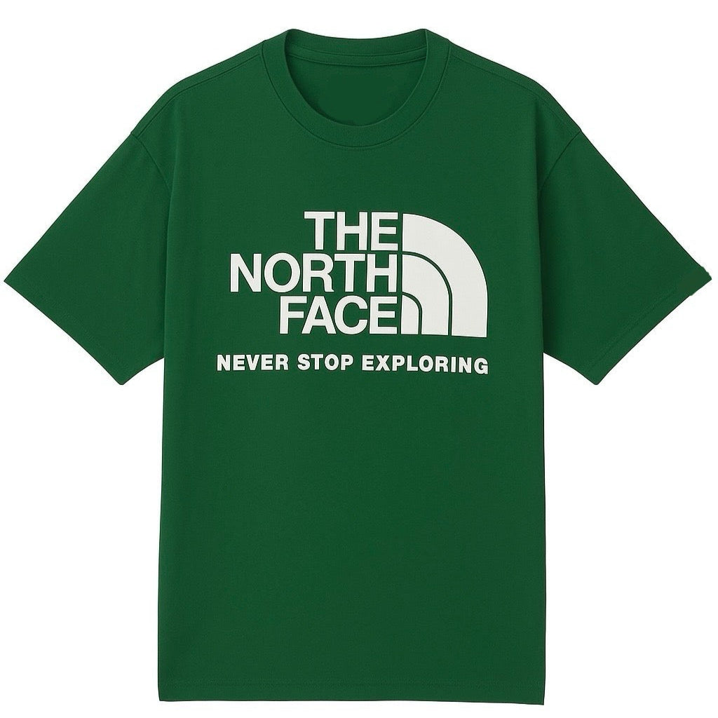 the north face never stop exploring green