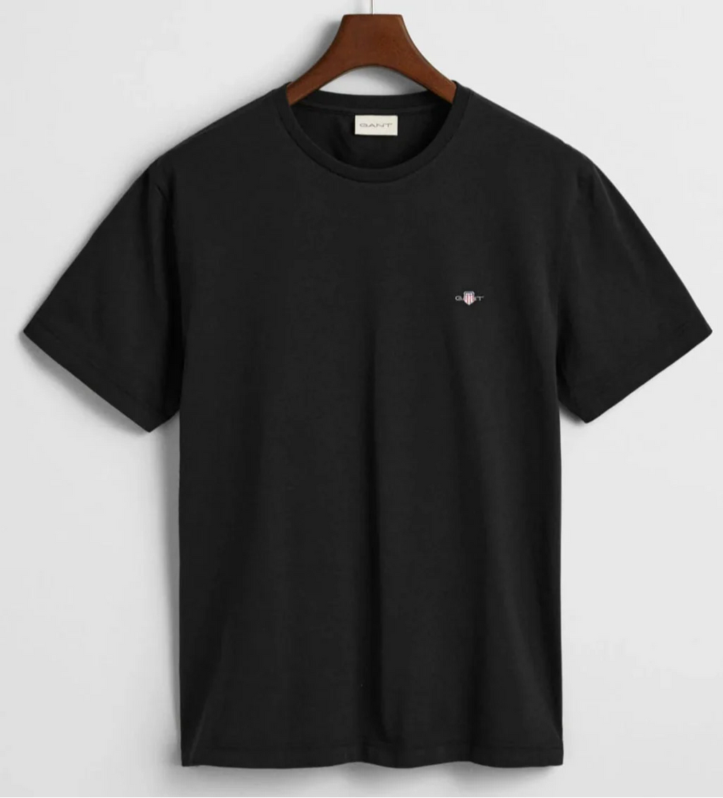 G.a-n.t Reg Shield SS t-shirt Black