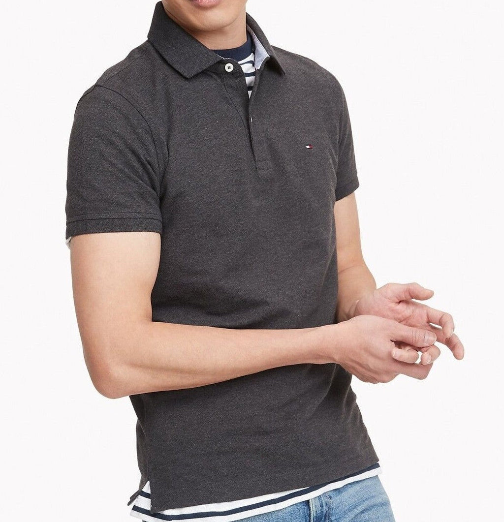 tommy dark grey polo shirt
