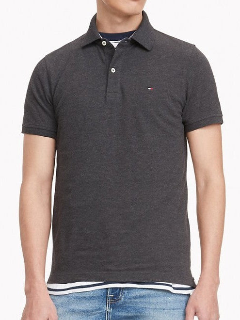 tommy dark grey polo shirt